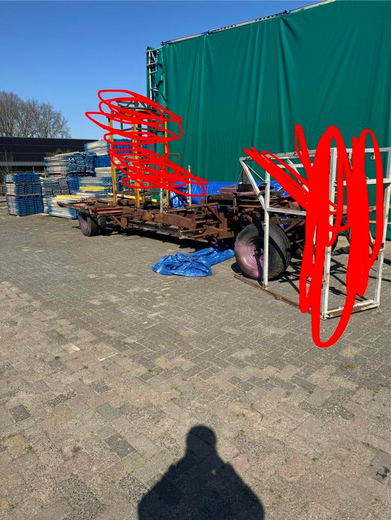 Carnavalswagen onderstel, Ophalen, Gebruikt