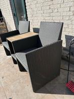 Tuinbankje met tafeltje, Tuin en Terras, 2 zitplaatsen, Gebruikt, Ophalen of Verzenden, Loungeset