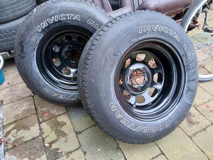 4 SETS Mopar Aero wheels 5x4,5 & GRAKU Chevy Reserve 5x4,75, Auto-onderdelen, Banden en Velgen, Band(en), All Season, 15 inch