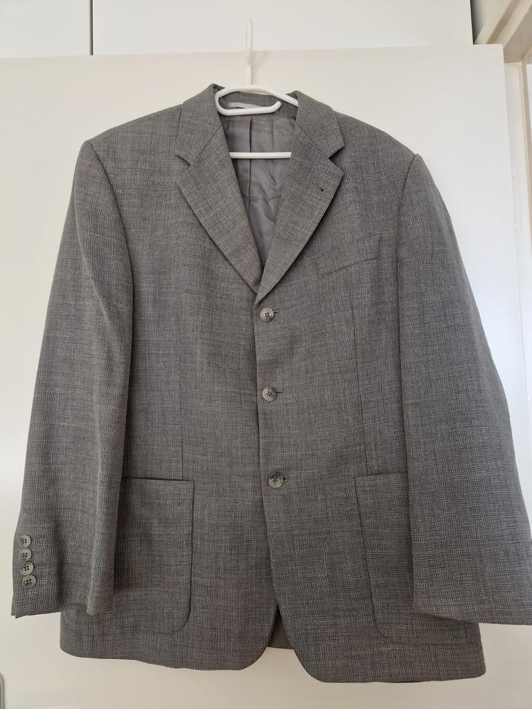 Colbert jasje grijs merk Brandts met wol, Kleding | Heren, Kostuums en Colberts, Maat 52/54 (L), Ophalen of Verzenden, Zo goed als nieuw