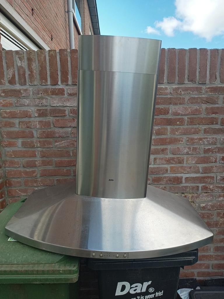 AEG Wandschouw Afzuigkap 90 cm, Witgoed en Apparatuur, Afzuigkappen, Ophalen, Gebruikt, Wandschouwkap, Motor