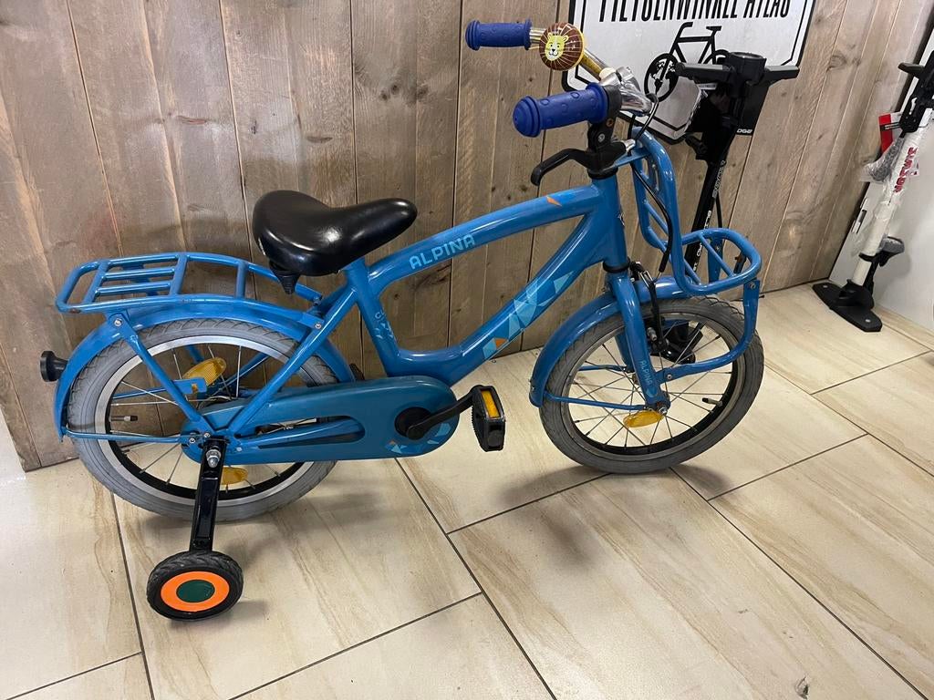Alpina jongensfiets 16 inch, Ophalen, Zo goed als nieuw, 16 tot 20 inch