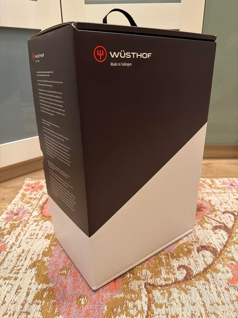 Wusthof Messenblok 6 slots - Nieuw in doos, Ophalen of Verzenden, Nieuw, Hout, Bestekset