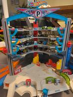 Parkeergarage met o.a. racebaan HotWheels (geluid en licht), Ophalen of Verzenden, Zo goed als nieuw, Handmatig, Hot Wheels