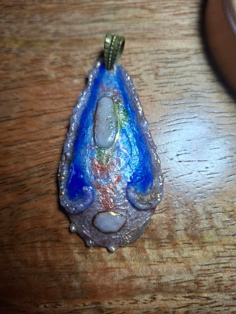 Kettinghanger Limoges E.J Guitard, Sieraden, Tassen en Uiterlijk, Ophalen, Zo goed als nieuw, Zilver, Overige materialen