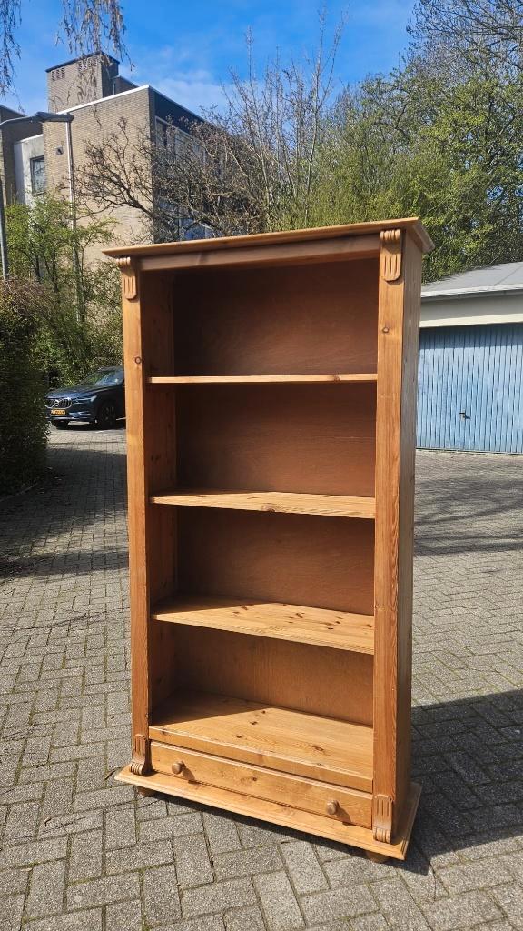Prachtige houten boekenkast met lade – 100 x 185 cm, Huis en Inrichting, Kasten | Boekenkasten, Gebruikt, 50 tot 100 cm, 150 tot 200 cm