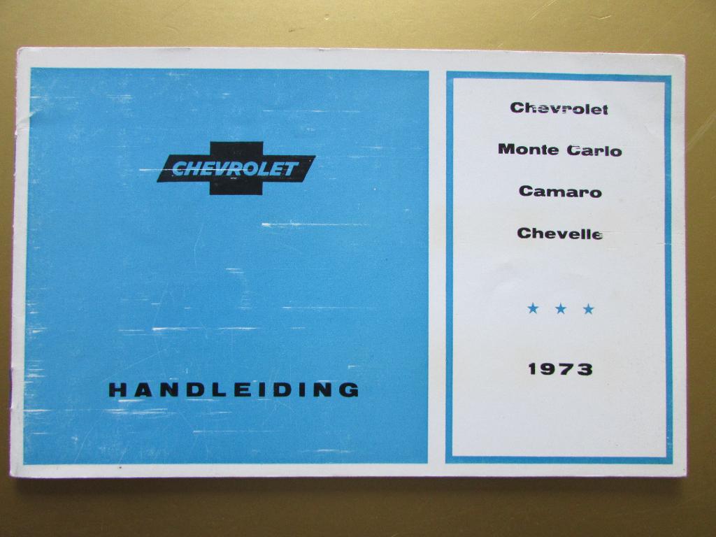 1973 Chevrolet full-line owner's manual, Nederlands, Ophalen of Verzenden
