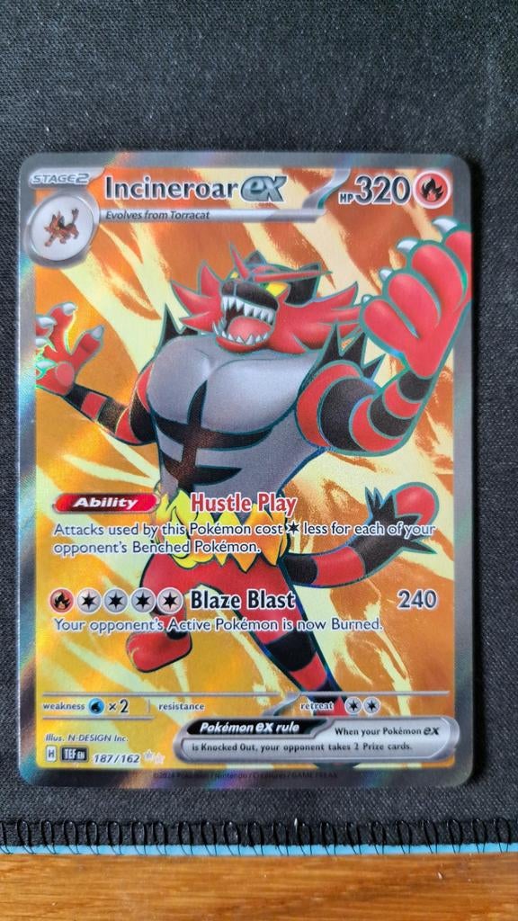 Incineroar EX Temporal Forces TEF Pokémon, Verzenden, Nieuw, Losse kaart, Foil