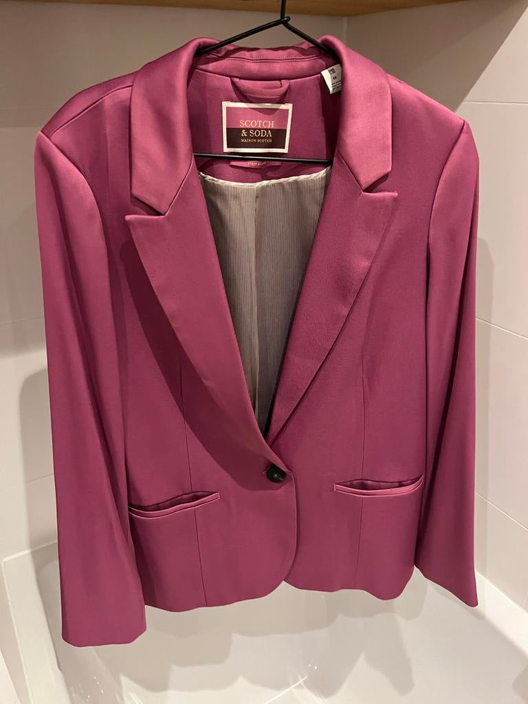 Scotch & Soda Jasje Maat M paars, lila, Kleding | Dames, Jasjes, Kostuums en Pakken, Maat 38/40 (M), Paars, Ophalen of Verzenden
