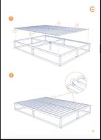 Emma Metalen Bedframe 160x200, Ophalen, Zwart, Tweepersoons, Zo goed als nieuw