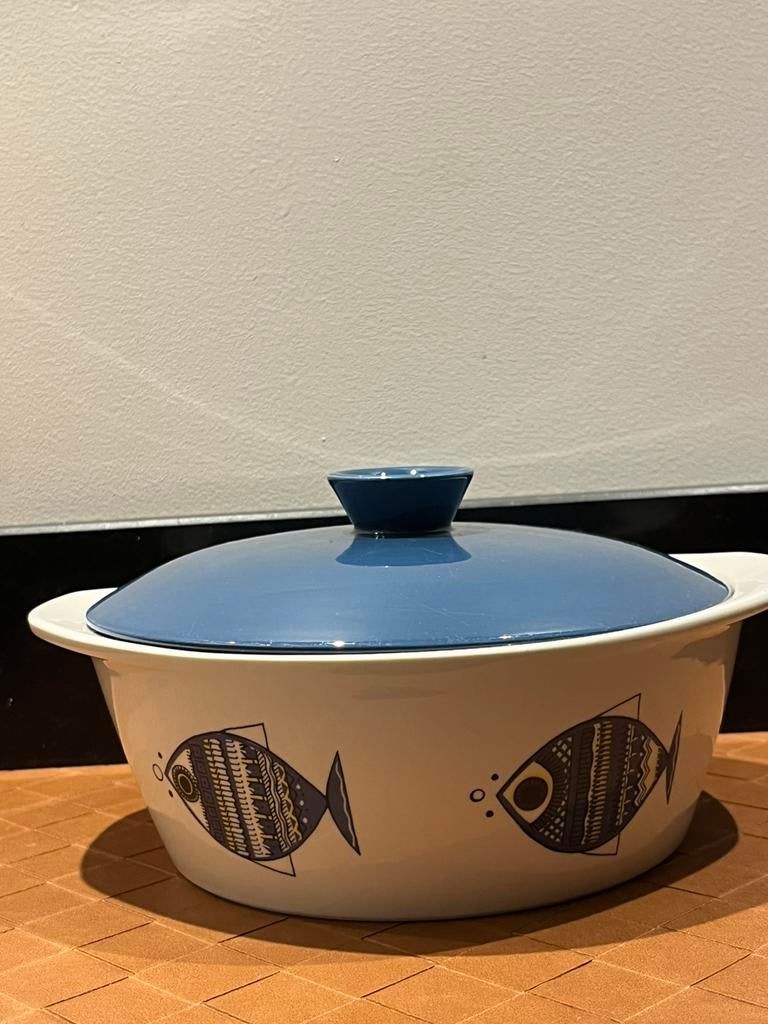 Vintage Serveerschaal met deksel ( villeroy en Boch), Ophalen, Zo goed als nieuw, Overige materialen, Overige typen