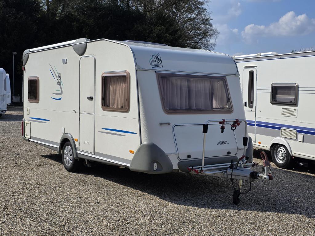 Knaus Azur 450 TF Mover Fietsendrager Voortent, Caravans en Kamperen, Caravans, Schokbreker, Rondzit, Bedrijf, Overige typen
