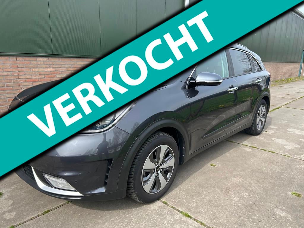 Kia Niro 1.6 GDi Hybrid DynamicPlusLine leer carplay luxe ui, Gebruikt, 75 €/maand, 1390 kg, SUV of Terreinwagen