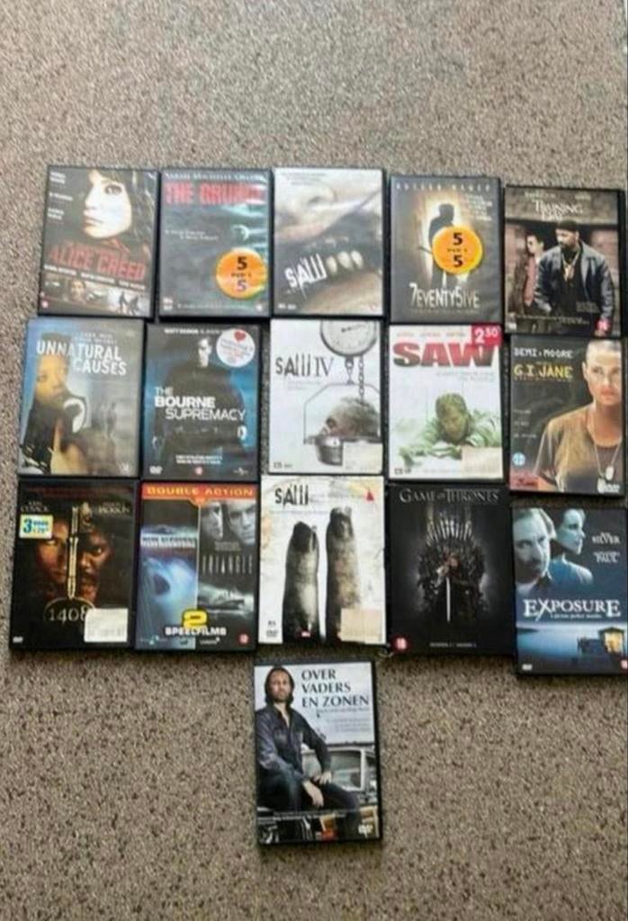 Dvd pakket 16 stuks, Vanaf 16 jaar, Ophalen of Verzenden, Gebruikt, Overige genres