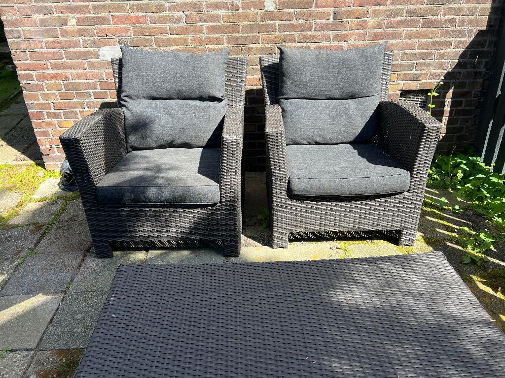Loungeset tuin, Tuin en Terras, Tuinsets en Loungesets, Ophalen, 4 zitplaatsen, Loungeset, Gebruikt