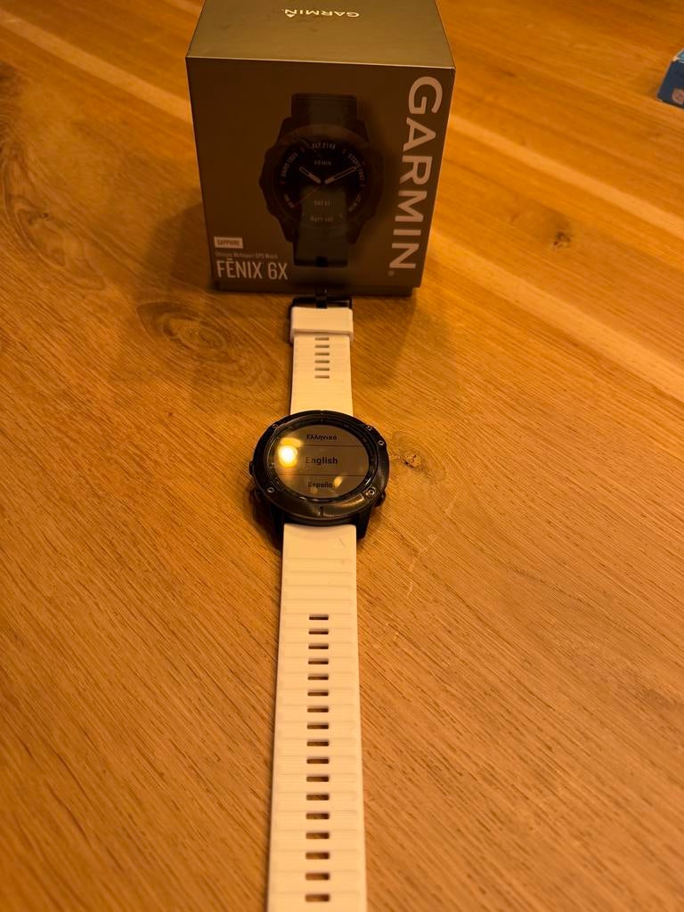 Garmin Fenix 6X Plus Sapphire GPS Smartwatch Wit, Sieraden, Tassen en Uiterlijk, Smartwatches, Zwart, IOS, Ophalen of Verzenden