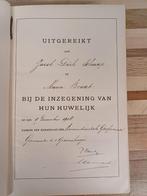 Huwelijks Bijbel 1902 - uitgereikt, Ophalen of Verzenden