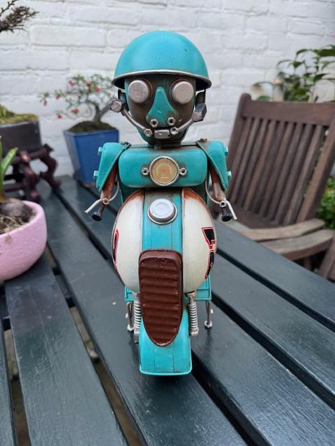 blikken scooter robot, 29 cm, Ophalen of Verzenden