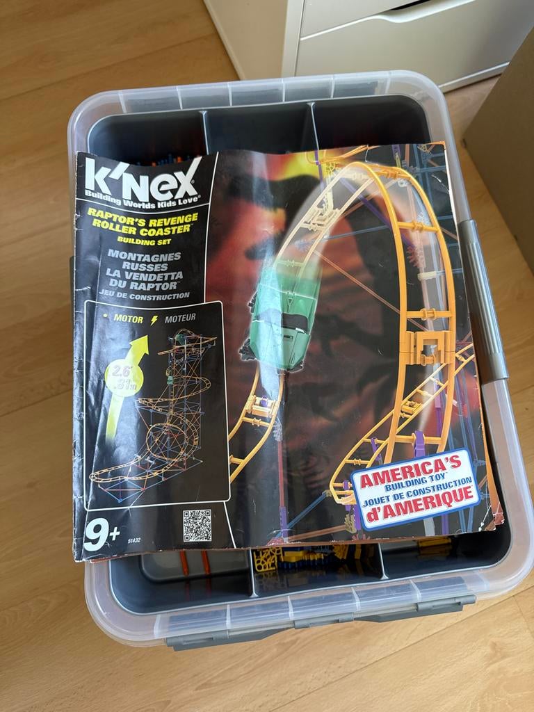K'nex Raptor's Revenge Roller Coaster Bouwset, Ophalen of Verzenden, Gebruikt, K'nex