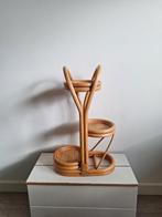 Vintage rotan plantenstandaard - 3 etages, Ophalen, Overige materialen, Gebruikt, Overige kleuren