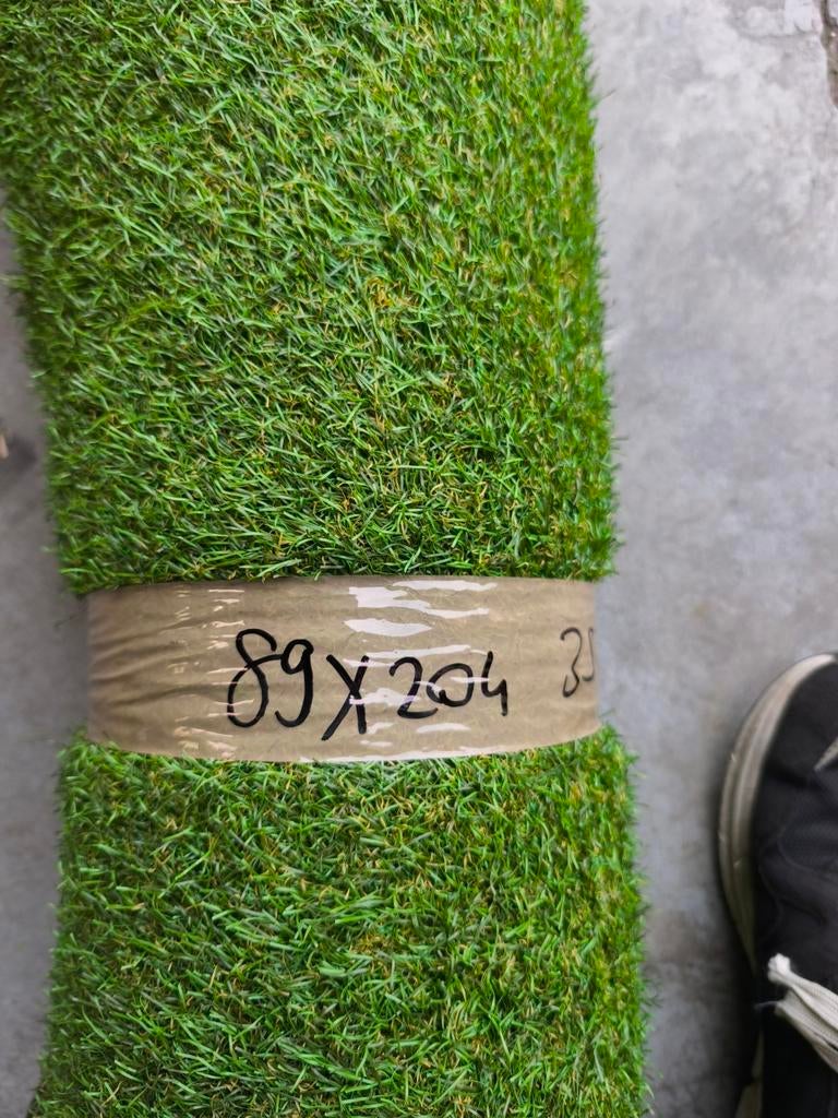 Kunstgras nieuw 89x204 cm, 35 mm hoog, Tuin en Terras, Gras en Kunstgras, Ophalen, Nieuw, Minder dan 10 m², Kunstgras