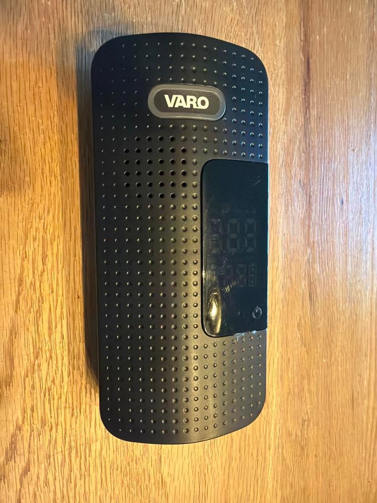 Varo Draagbare Luchtpomp met Drukmeter, Ophalen of Verzenden, Drukmeter, Gebruikt
