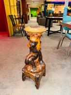 Vintage houtsnijwerk moor bijzettafel groot beeld, Ophalen of Verzenden
