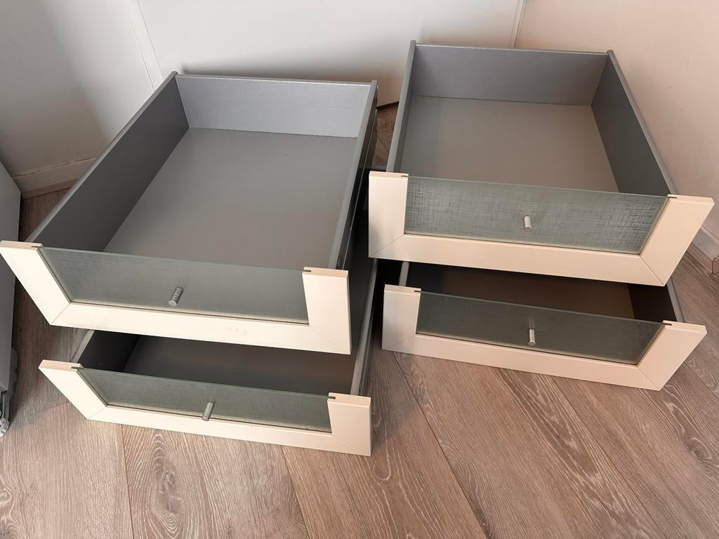 Ikea pax kast lades met geleiders, 200 cm of meer, Zo goed als nieuw, 50 tot 75 cm, 50 tot 100 cm