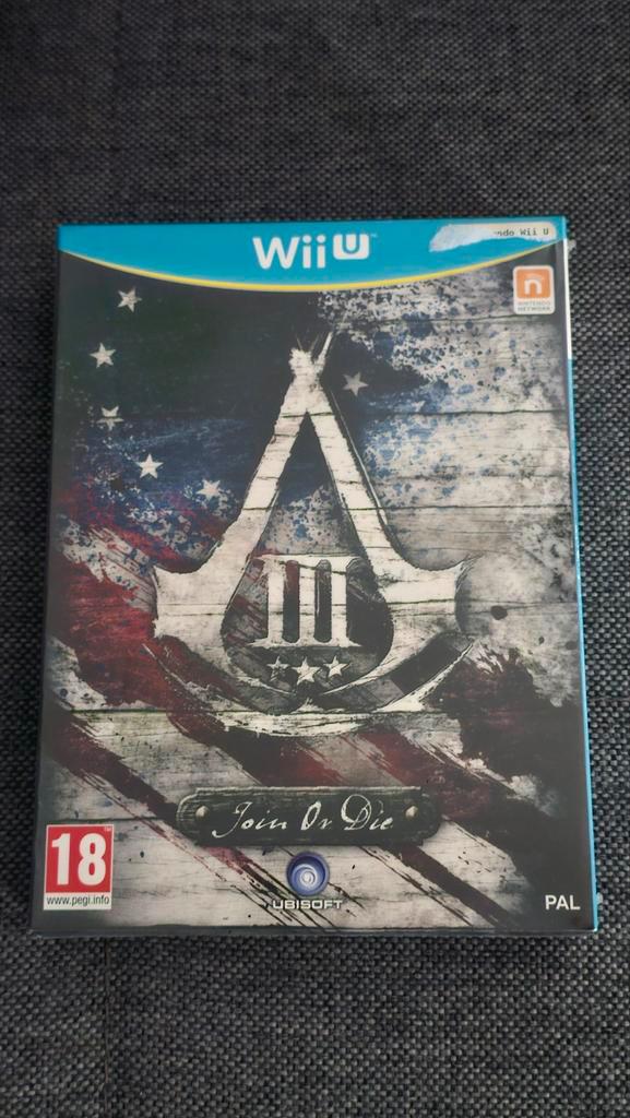 Assassin's Creed 3 Join or Die Edition Wii U Nieuw Sealed, Spelcomputers en Games, Games | Nintendo Wii U, Ophalen of Verzenden