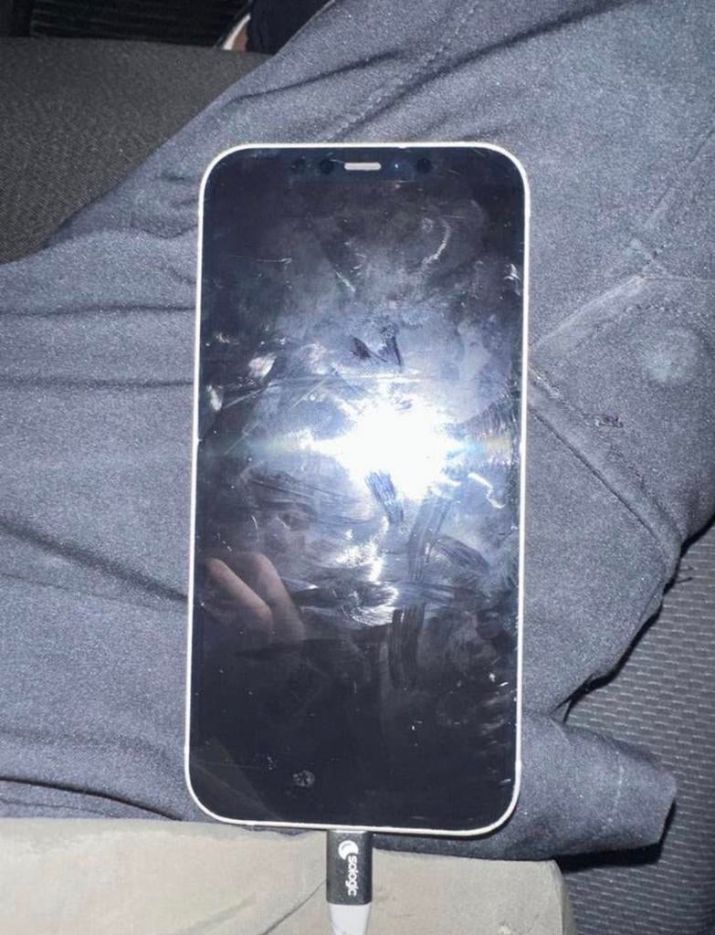 iPhone 12 wit met schade, Ophalen, Gebruikt, Wit, IPhone 12