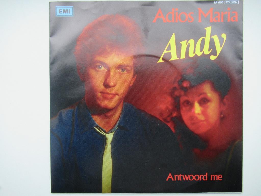 ANDY # ADIOS MARIA / ANTWOORD ME. ( origineel), Cd's en Dvd's, Vinyl | Nederlandstalig, Ophalen of Verzenden, Zo goed als nieuw