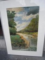 BIESBOSCH,MOLDIEP, Pr. OLIEVERF in Mod.Lijst A.de Jager, Antiek en Kunst, Ophalen