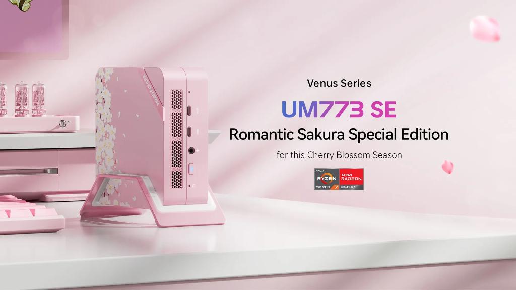 MINISFORUM Venus Serie UM773 SE Sakura Editie. 32GB/512GB, Minisforum, 32 GB, 19H Maxgrand Plaza, 3 Tai Yau Street, Hongkong, Zo goed als nieuw