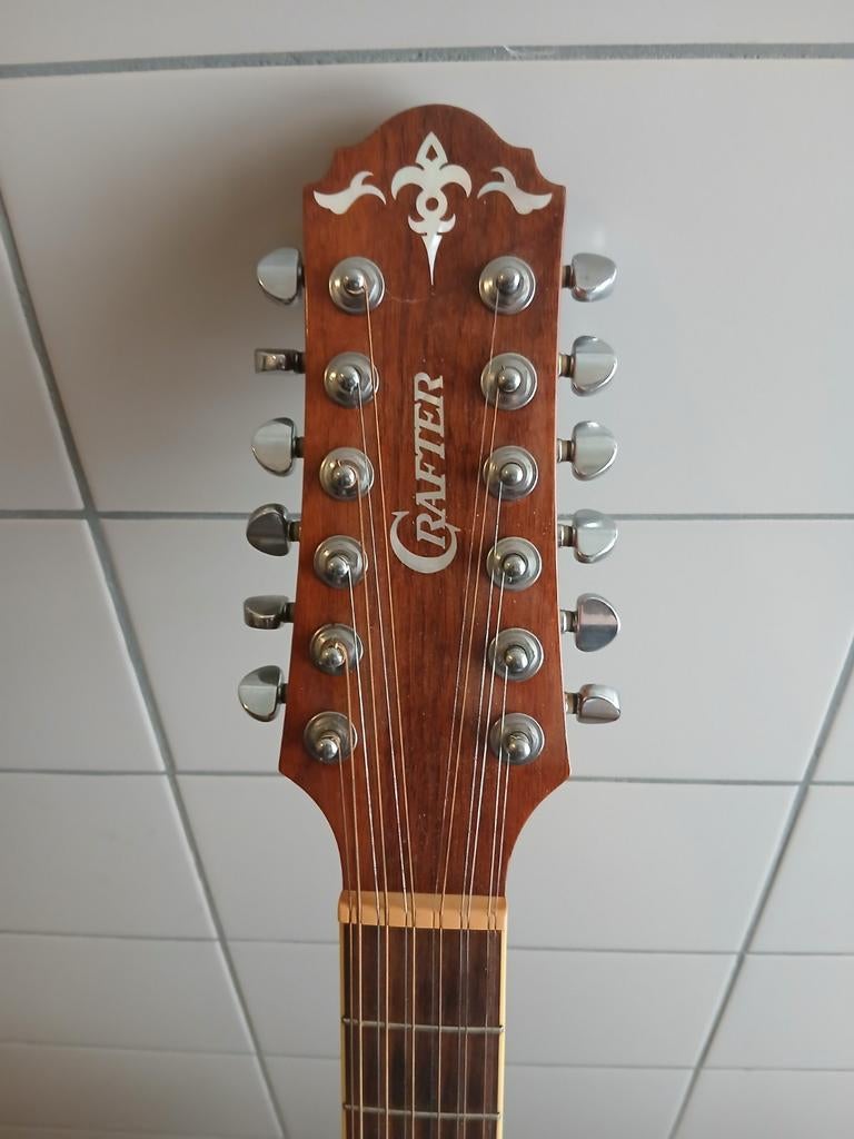 Crafter D8/12 12-snarige gitaar met L.R. Baggs Lyric, Ophalen, Gebruikt, Western- of Steelstringgitaar, Met (piezo-)element