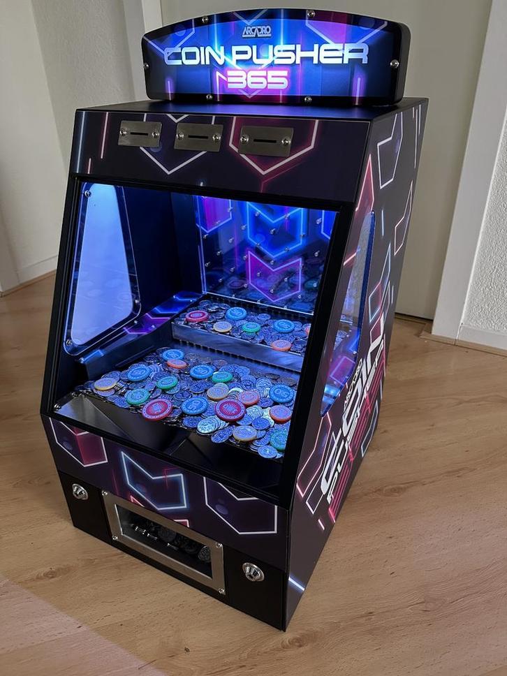 Coinpusher 365 - Muntenschuiver tafelmodel, Verzamelen, Automaten | Overige, Nieuw, Ophalen of Verzenden