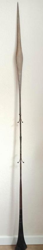 Grote metalen speer 1.97m, Antiek en Kunst, Ophalen of Verzenden