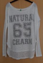 Wit sportief, transparant shirt van Benetton maat 170, Kinderen en Baby's, Kinderkleding | Maat 170, Ophalen of Verzenden, Zo goed als nieuw