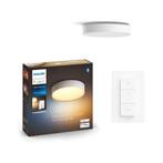 Philips Hue plafondlamp Enrave wit 38cm 19,2W met Hue Dimmer, Ophalen of Verzenden, Zo goed als nieuw, Kunststof
