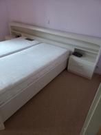Bedombouw., Huis en Inrichting, Slaapkamer | Bedden, Ophalen, Gebruikt, Wit, Tweepersoons