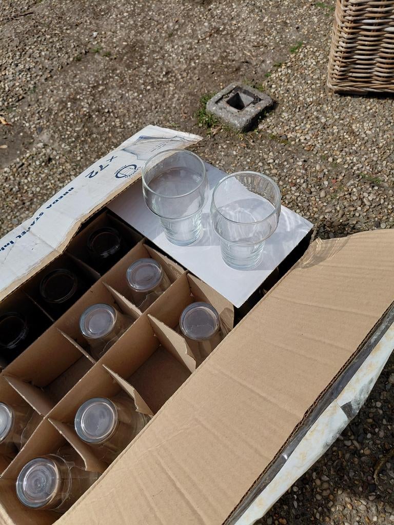 72 Arcoroc Breda Stapel glazen 28cl, Antiek en Kunst, Antiek | Glas en Kristal, Ophalen of Verzenden