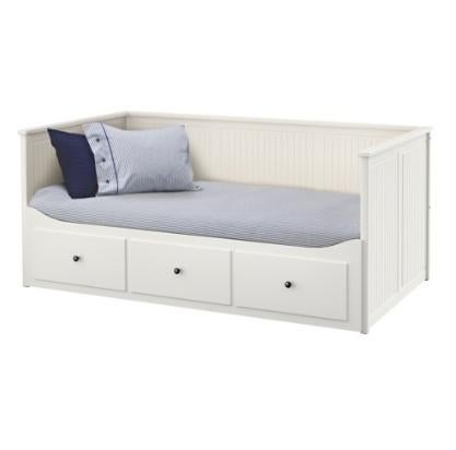 Ikea bedbank/uitschuifbed Hemnes, Lattenbodem, 85 tot 100 cm, Gebruikt, Ophalen of Verzenden