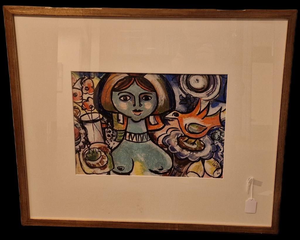 Aquarel van Stallenberg / Mont de Fer, Antiek en Kunst, Kunst | Litho's en Zeefdrukken, Ophalen