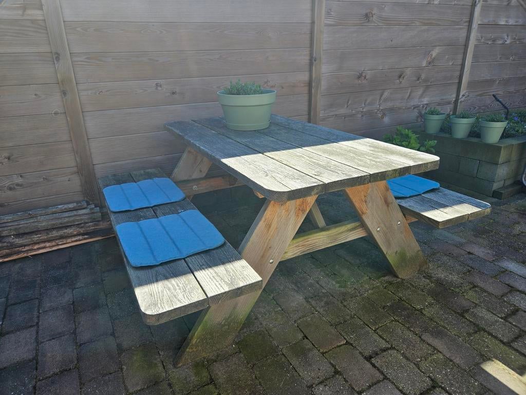 Rockwood Douglas classic picknicktafel, Ophalen, Rechthoekig, Hout