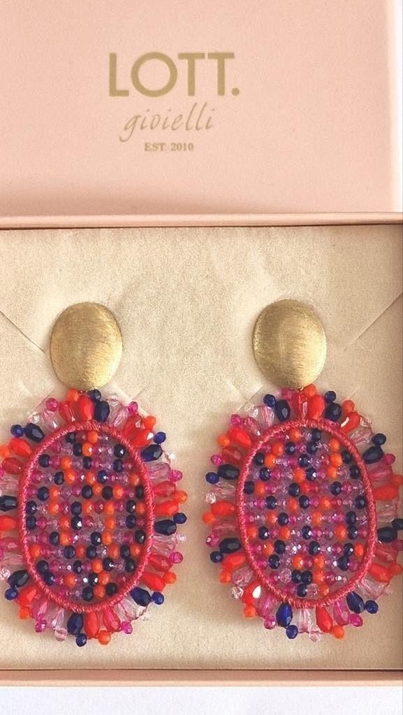Nieuwe LOTT. Gioielli Oorbellen - Kleurrijk en Elegant, Sieraden, Tassen en Uiterlijk, Oorbellen, Met kristal, Overige materialen
