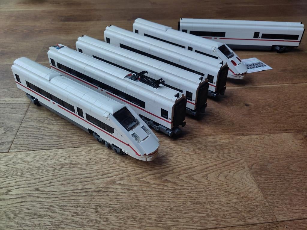 Bluebrixx trein 5+1 rijtuigen, Ophalen of Verzenden, Zo goed als nieuw, Overige merken