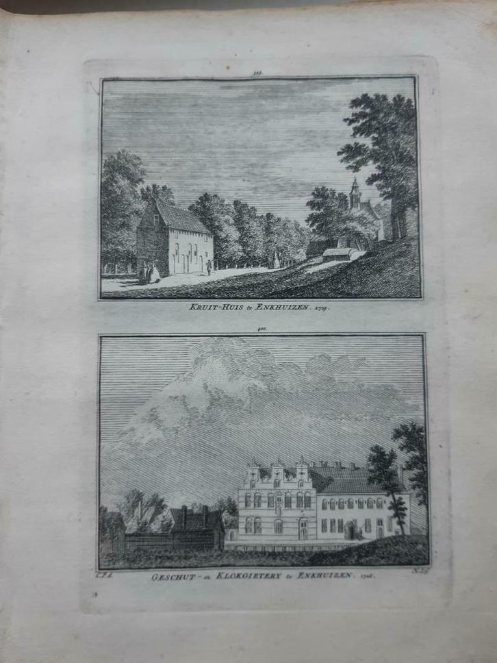 399-400*/ Kruithuis + Geschutgieterij Klokgieterij Enkhuizen, Antiek en Kunst, Kunst | Etsen en Gravures, Ophalen of Verzenden