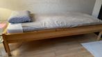Blank houten bed Lundia, 90 x 200, Ophalen, Gebruikt, 90 cm, 200 cm