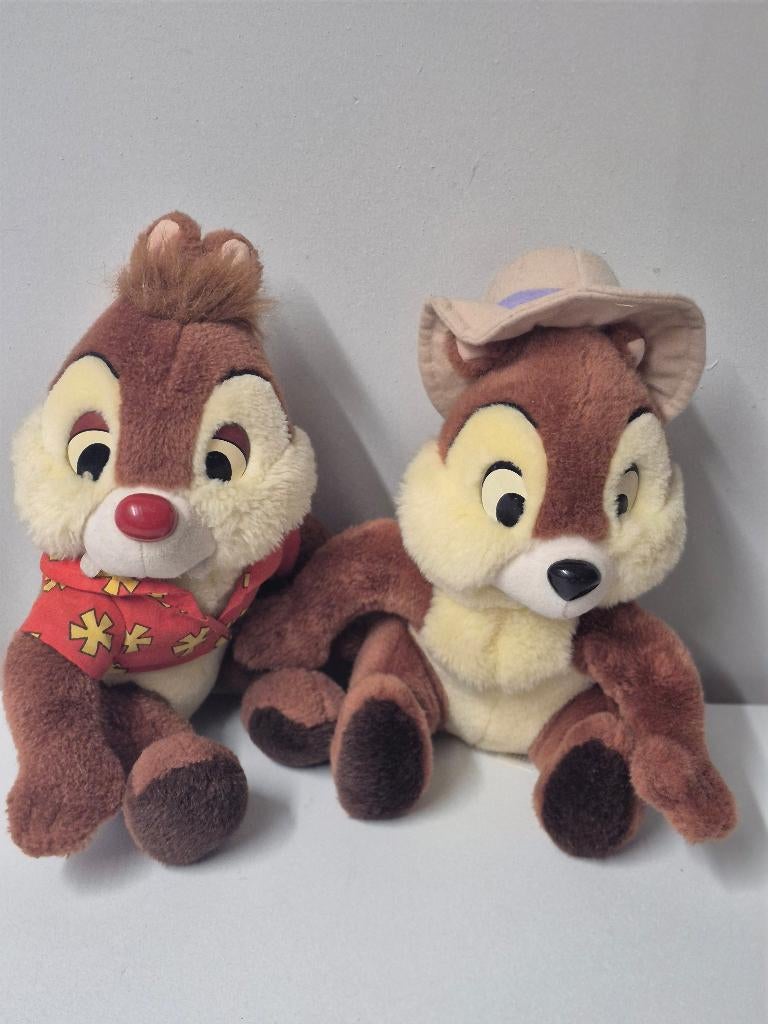 2 Disney knuffels Knabbel & Babbel, Ophalen of Verzenden, Overige figuren, Gebruikt, Knuffel