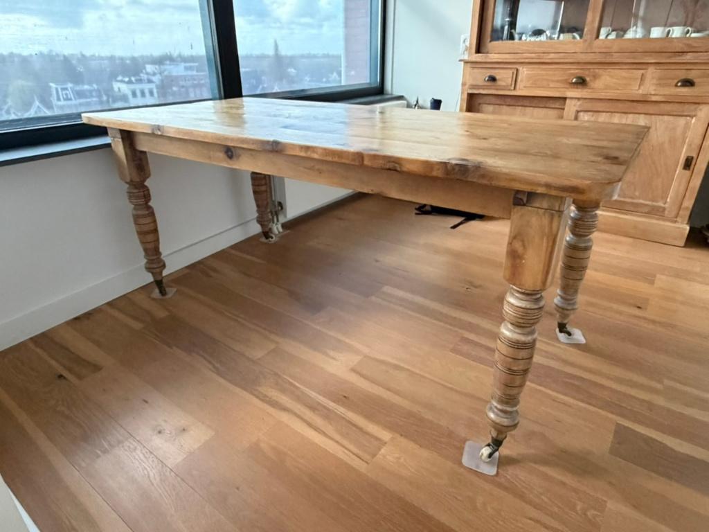 eettafel oud grenen, Huis en Inrichting, Tafels | Eettafels, Ophalen, Gebruikt, 50 tot 100 cm, 150 tot 200 cm