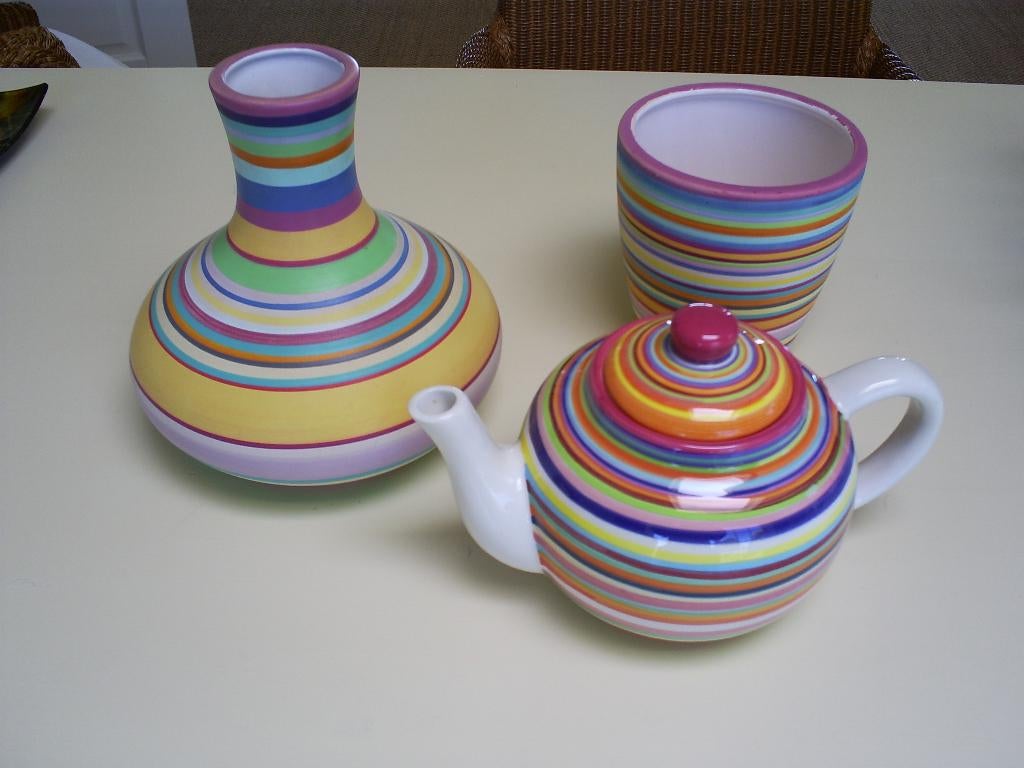 Theepot Vaas en Bloempot, Ophalen of Verzenden, Zo goed als nieuw